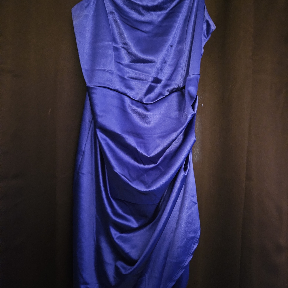 Honey and Rosie Asymmetrical Blue Dress